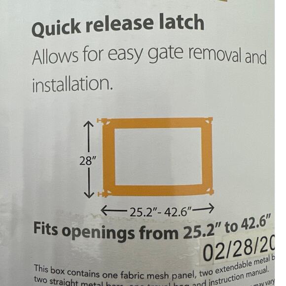 North states gate portable traveler gate lightweight, folds, stows goes anywhere - Picture 8 of 10